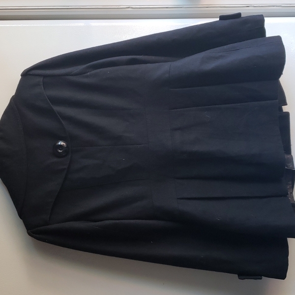 Guess Wool Blend Peplum Double Breasted Jacket - Picture 8 of 11